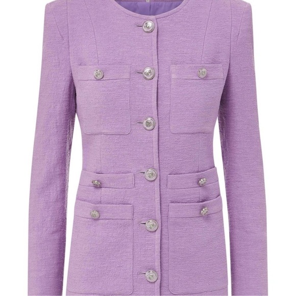 Veronica Beard Violet Corey Dickey Jacket Size 0 - Picture 3 of 13